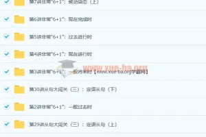 赵紫涵 小学语法大全（小高年级必学）30讲带讲义