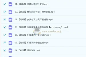 高中物理 2024-2025 高二物理 杨会英全年 暑假班 秋季班 寒假班 春季班