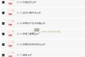 学而思秘籍-初中物理思维提升（L1-L2）