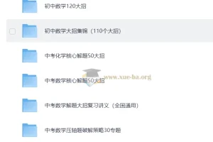 初中数理化解题大招系列合集