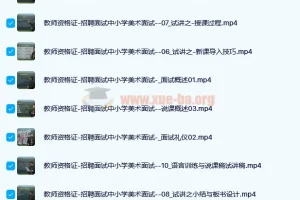 中小学美术面试说课试讲通关班14讲（辅助资料第一套）