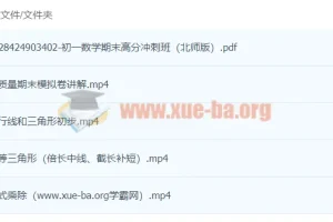 初一数学期末高分点睛 曹笑
