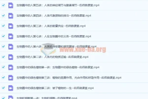 名师微课堂初中生物《生物圈中的人》12讲带讲义