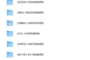 《全网最全 视频剪辑课程大合集》各大剪辑软件从零基础到精通[MP4]