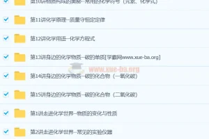 【15讲】[全]初三新生化学暑假班（预习领先班） 陈谭飞