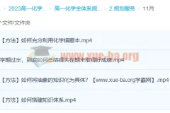 冷士强 2023高一化学 规划服务