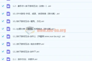 凯叔 小象识字 幼儿识字启蒙课12讲高清视频