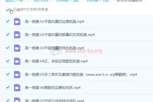 2024高中数学 杨震 高一 春季班