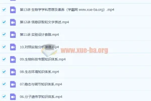 2023高考生物 李林 二轮复习 录播课