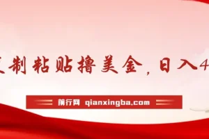 AI复制粘贴撸美金，日入400刀！只需动动手指，小白无脑操作
