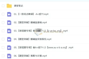 2024-2025 初三 中考化学 郭莹 A+ 秋季班 寒假班 春季班