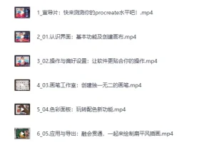 《B站付费课程-零基础上手Procreate》（完结）[MP4]