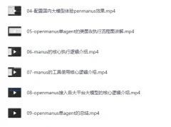 《Manus的核心理念和源码深度剖析》[MP4]