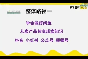 闲鱼无货源电商实战：零基础到月入1.5万