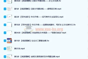 孙清珍 2021秋 初二语文阅读写作目标A+班 11讲带讲义