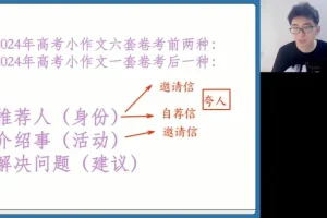 2024高三英语王双林高考冲刺班：语法+阅读+写作全攻略