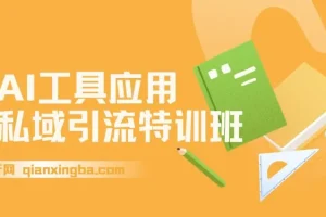 AI工具应用私域引流特训班，规则避坑、设备选择、爆款选题、精准转化全流程
