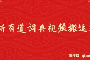 8月有道词典最新蓝海项目，视频搬运日入800+
