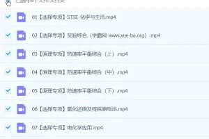 2024高三高考化学 马旭悦 春季班