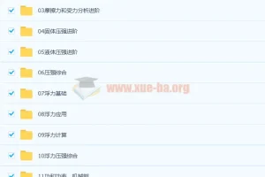 杜春雨 2021春 初二物理直播菁英班14讲带讲义