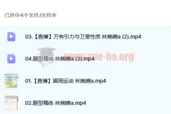 2023高考物理 林婉晴 a班全年 一轮暑假班 秋季班更新6讲