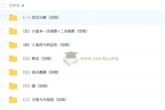 初中数学 奥林匹克蓝本初中卷视频讲解(完结)