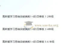 小学数学奥数1-6年级创新思维训练课件合集