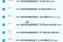邹老师翻译技巧课（八节）