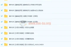 重点中学语文应试指南50讲带讲义完结