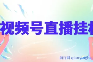 视频号纯无人挂机直播,手机就能做