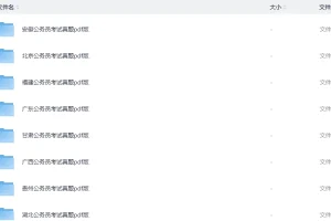 《各省省考《行测+申论》真题》[pdf][4.2G]