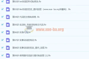 小学英语语法入门 50课视频讲解