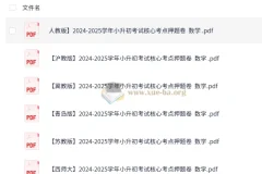 2025学年小升初考试核心考点押题卷