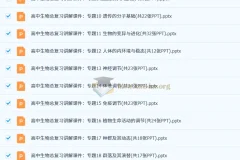 【高考二轮】高中生物学专题复习课件（通用版）