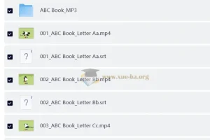 幼儿英语启蒙动画 字母书 ABC Book (音视频+电子书)
