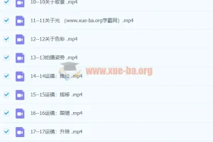 【小安课堂】小安老师手机摄影系统课 拍摄+剪辑+思维+辅导
