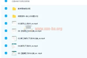高中数学 张华2022届高考数学尖端班二轮复习 核心200题计划 春季班
