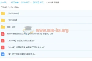 2020寒 耿泽群 初三语文直播课