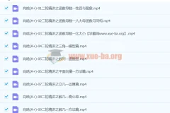 2024年高三高考数学 肖晗数学 A+寒假班