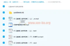 高中生物 苏萧伊2022届高考生物二轮复习寒春联报 寒假班 春季班