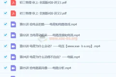 2024初三中考物理 杨萌 A+秋季班