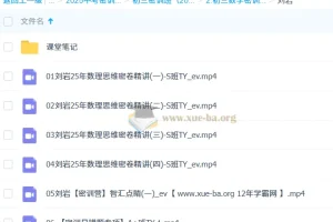 刘岩 2025 初三数学中考数学密训班