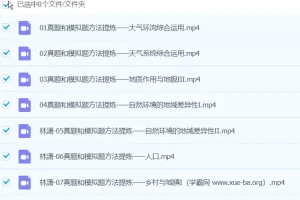 2024高三高考地理 林萧地理 春季班