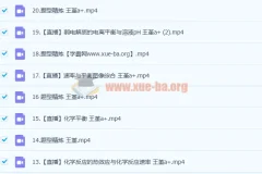 2023高考化学 王嫤 a+一轮复习 暑假班 秋季班更新22讲