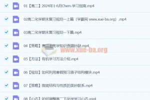 2024高中化学 高二化学 冷士强 下学期 寒假班