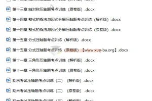 2023初中数学七八九年纪同步压轴题攻略刷题集（人教版）