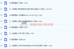 2023高考化学 王嫤 a+一轮复习 暑假班 秋季班更新22讲