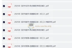 2025 初中数理化 母题解法举一反三