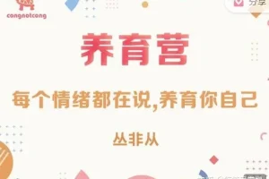 丛非从养育营:每个情绪都在说 养育你自己