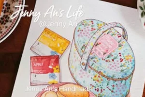 Jenny An水彩插画中级复古包装系列